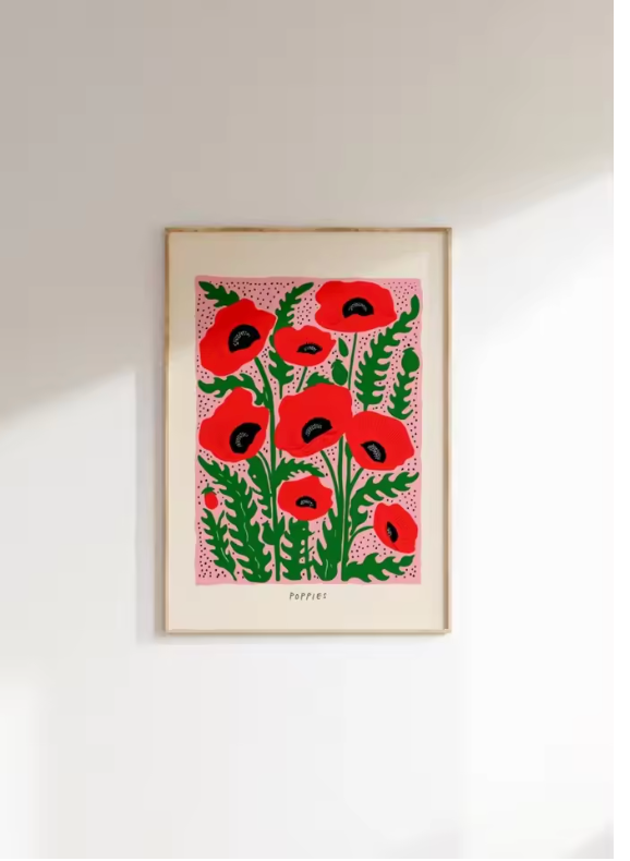 Flower and Plant Printing Poster
