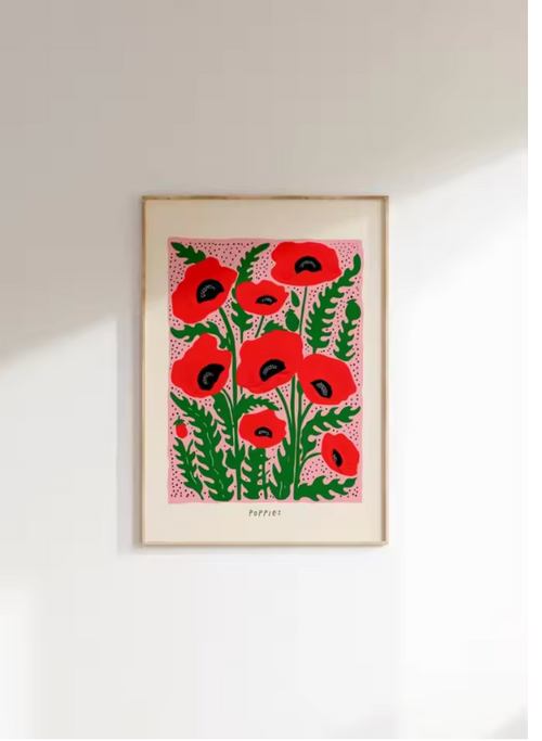Flower and Plant Printing Poster